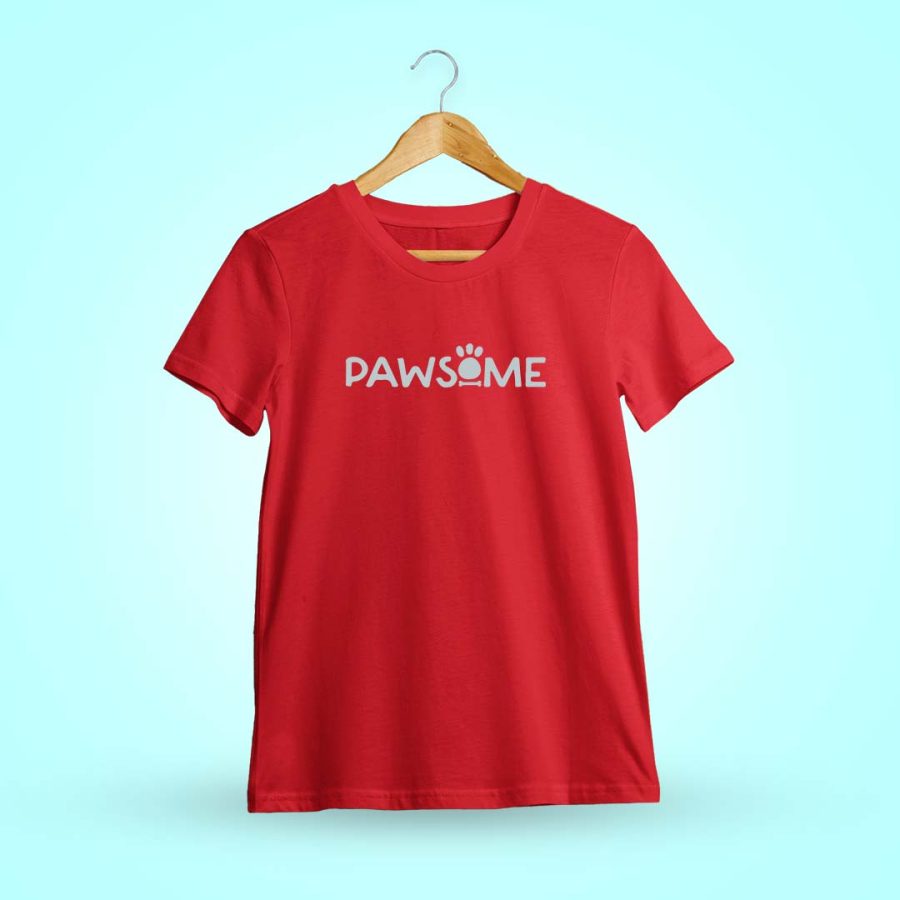 Pawsome Red T-Shirt