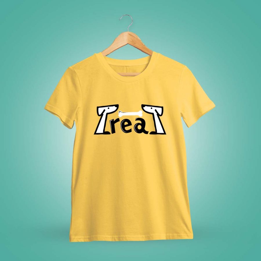 Dog Treat Yellow T-Shirt