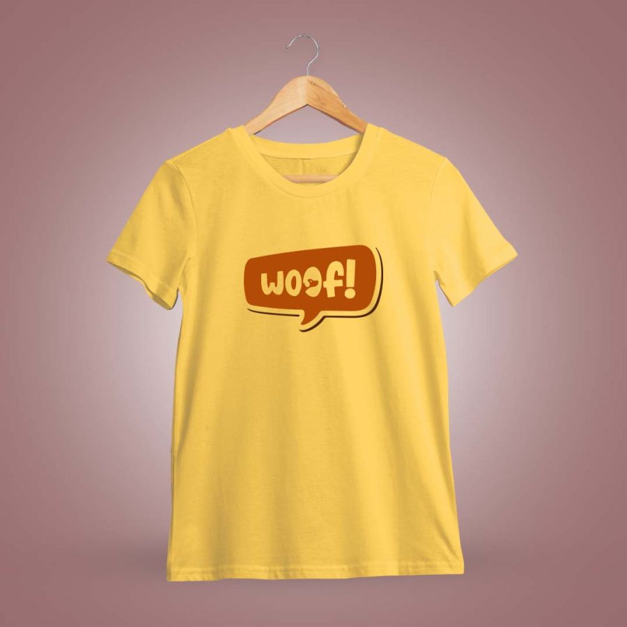 Woof Yellow T-Shirt